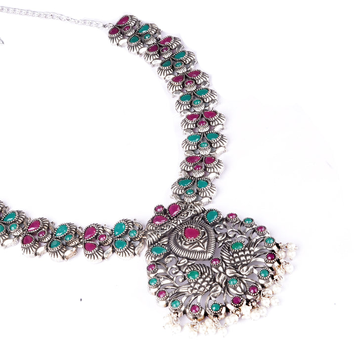 Teejh Nishka Multi Colored Necklace Set