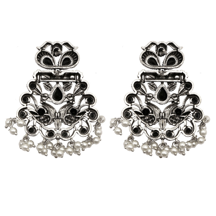 Teejh Vaidehi Black Stone Necklace Set