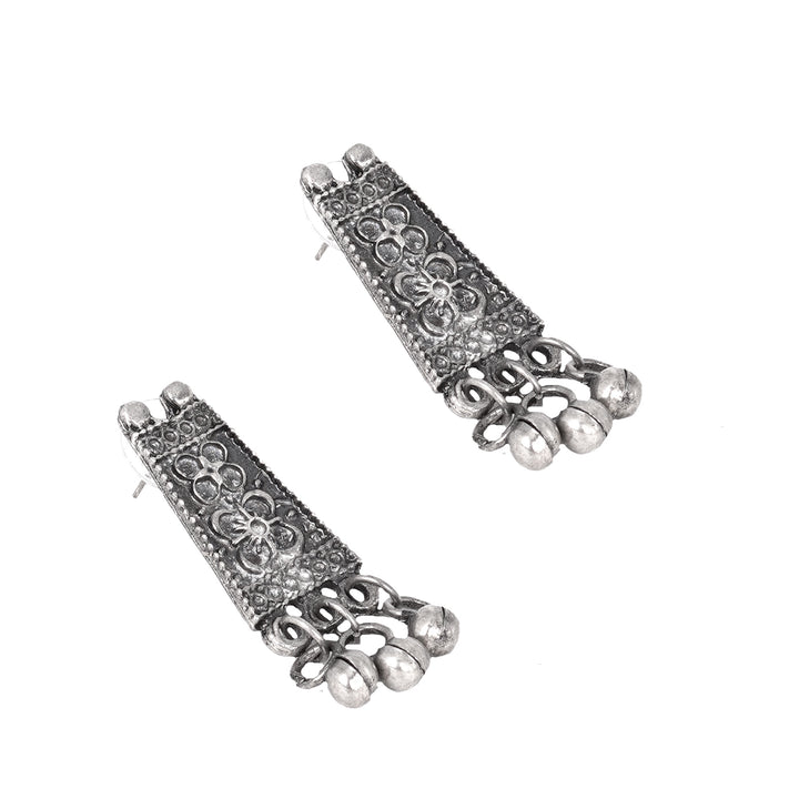 Teejh Mihira Silver Oxidised Choker Necklace Set