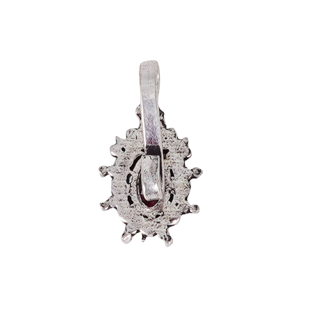 Teejh Parthavi Red Stone Nose Pin
