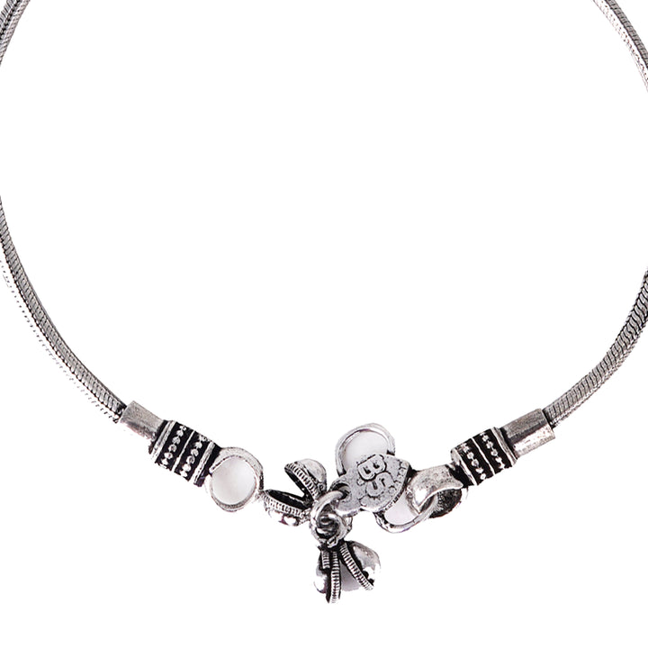 Teejh Ruhaani Silver Anklets