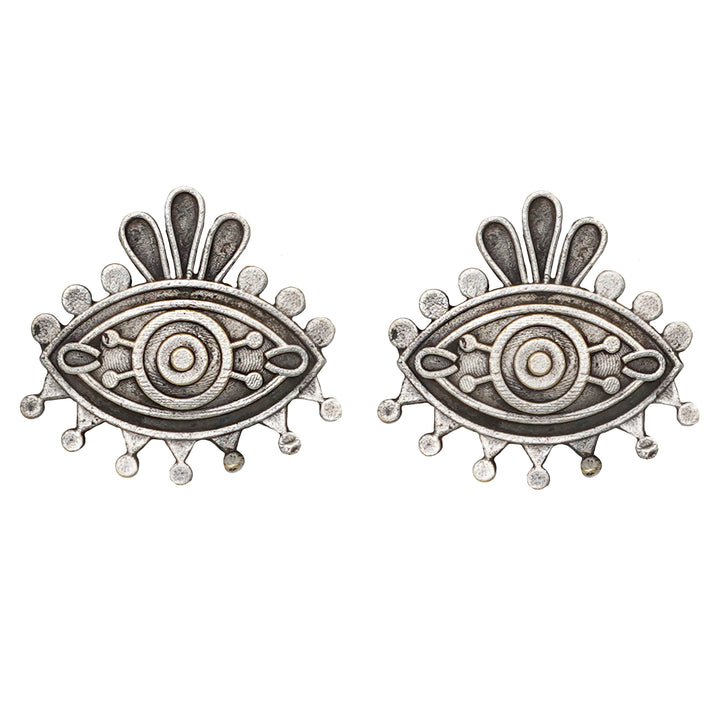 Teejh Naina Silver Oxidised Earring
