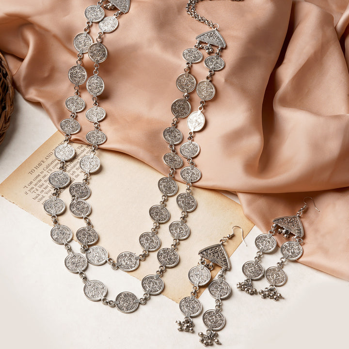 Teejh Banjari Coin Layered Necklace Set