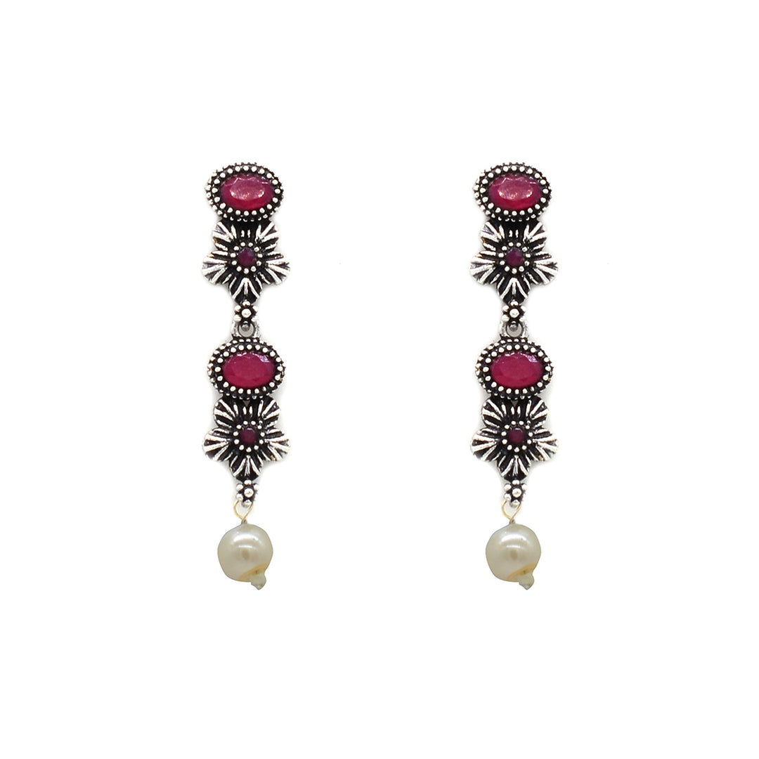 Teejh Anuragini Silver Oxidised Jewelry Gift Set