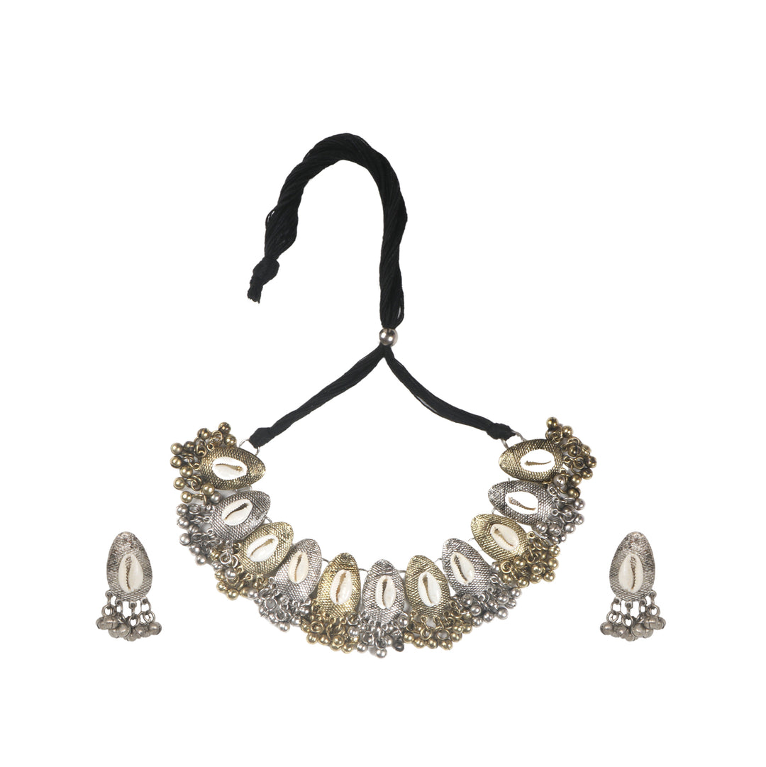 Teejh Kaish Silver Oxidised Jewelry Gift Set