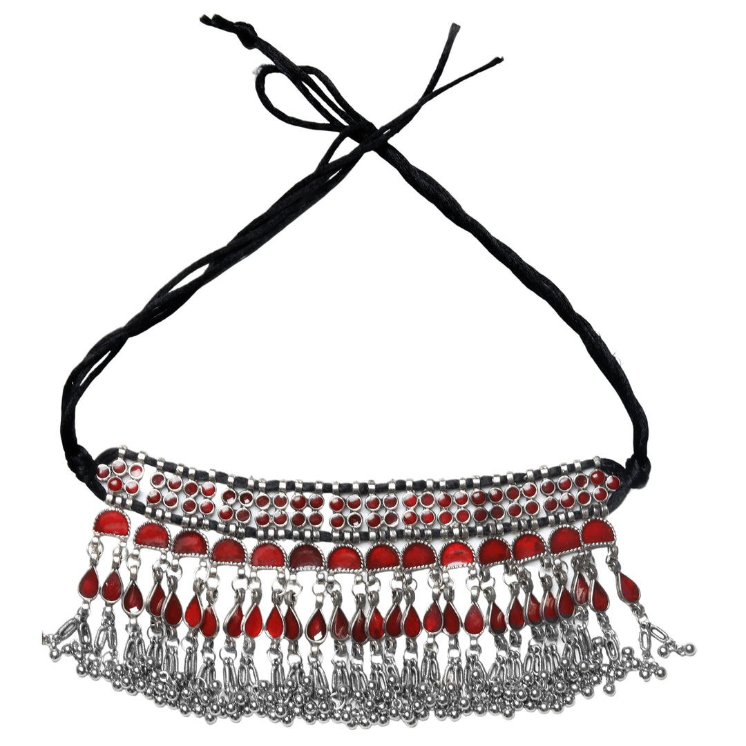 Teejh Zaira Red Choker Necklace