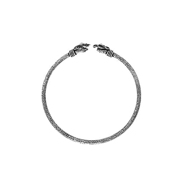 Teejh Sarita Silver Oxidised Floral Bracelet