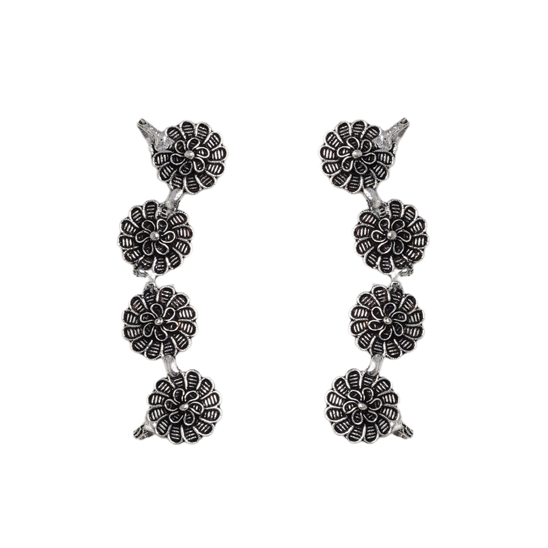 Teejh Aaaral  Silver Oxidised Jewelry Gift Set