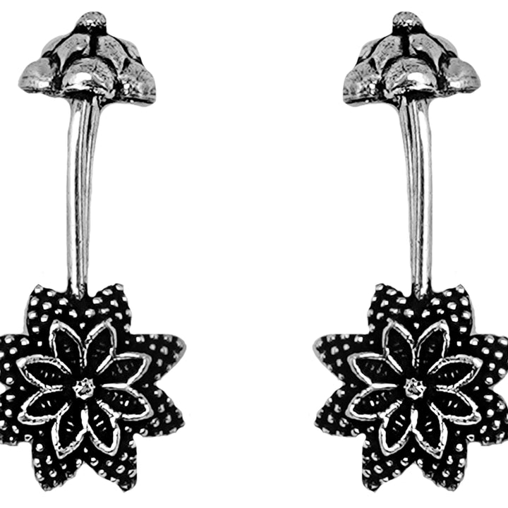 Teejh Jagvi Silver Oxidised Bugadi