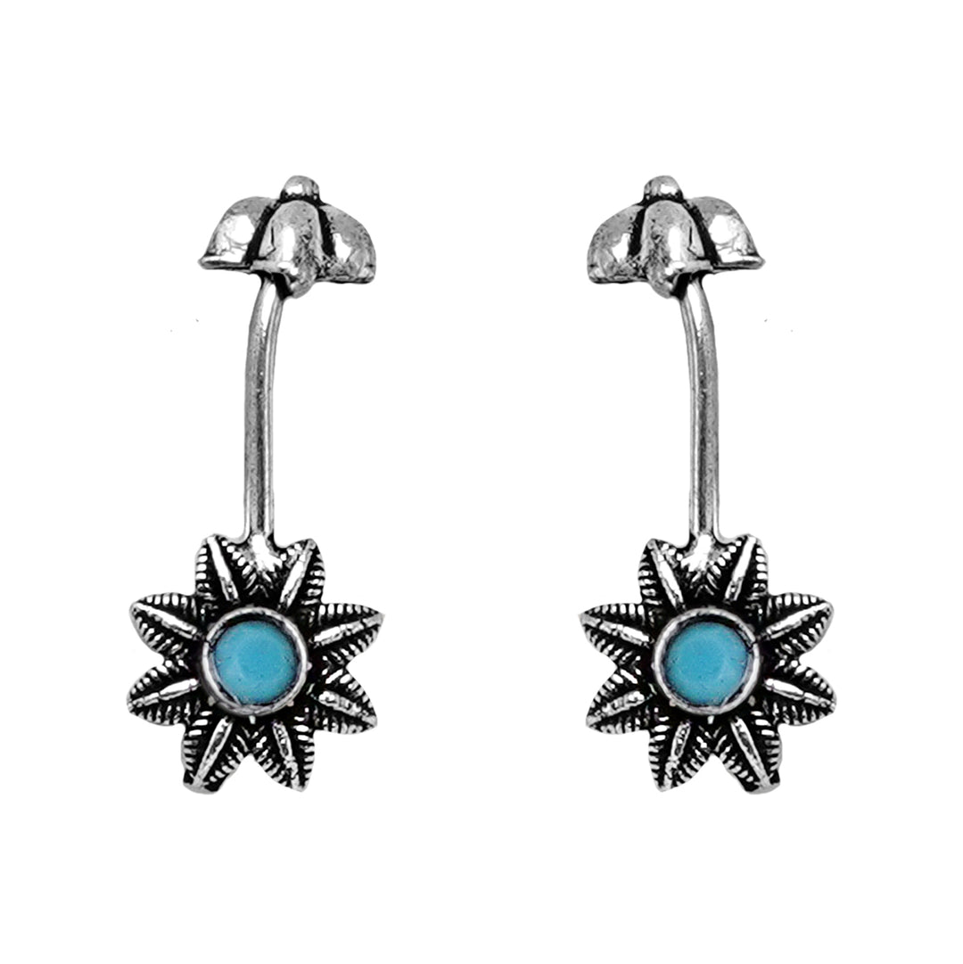 Teejh Krisha Blue Stone Clip On Bugadi