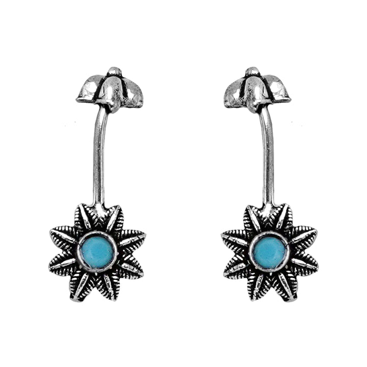 Teejh Krisha Blue Stone Clip On Bugadi