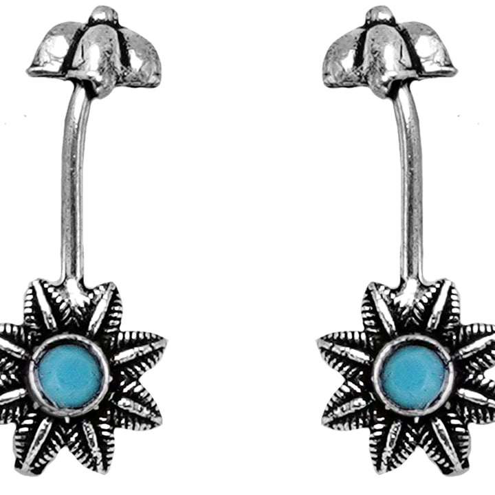 Teejh Krisha Blue Stone Clip On Bugadi