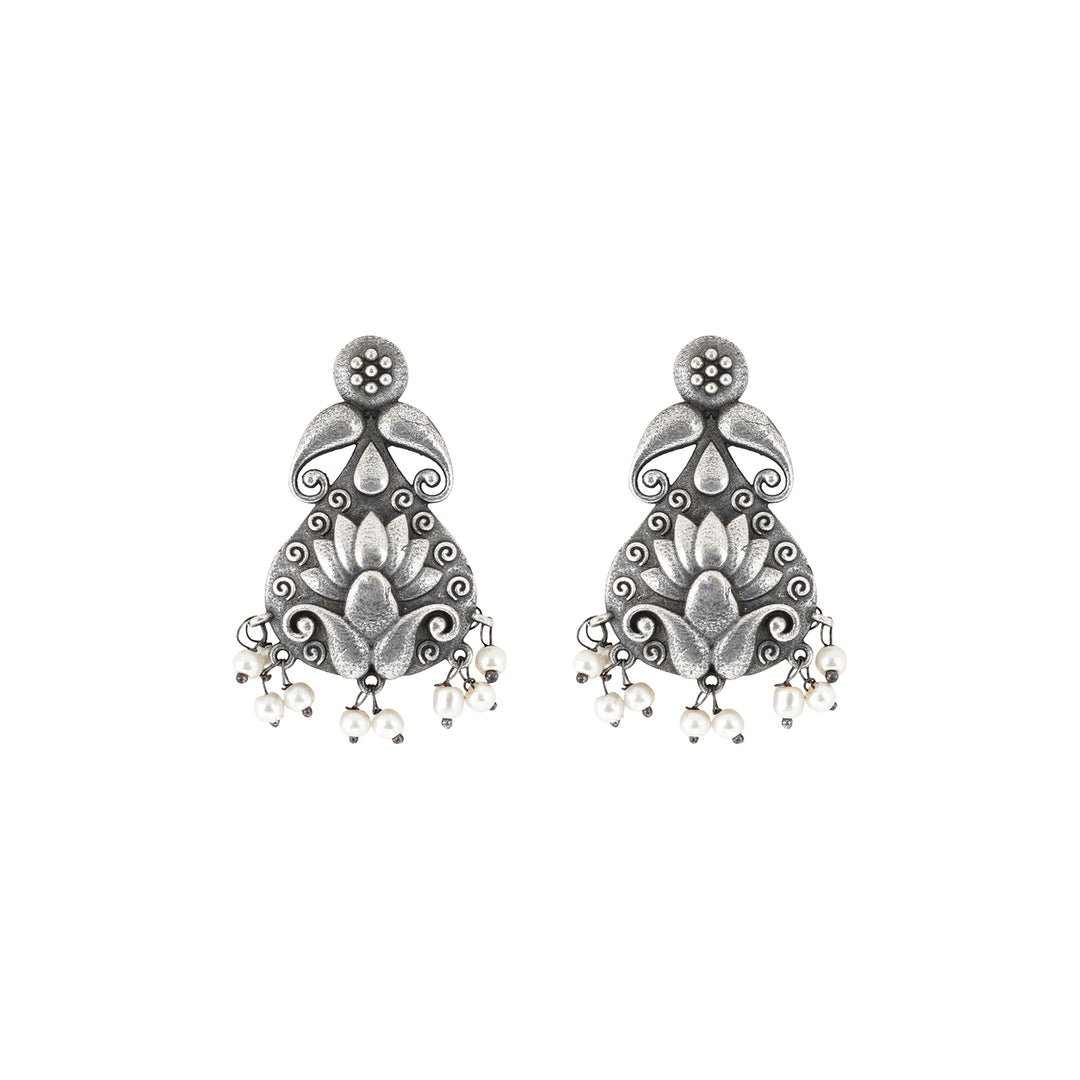 Teejh Aabir Silver Oxidised Earrings