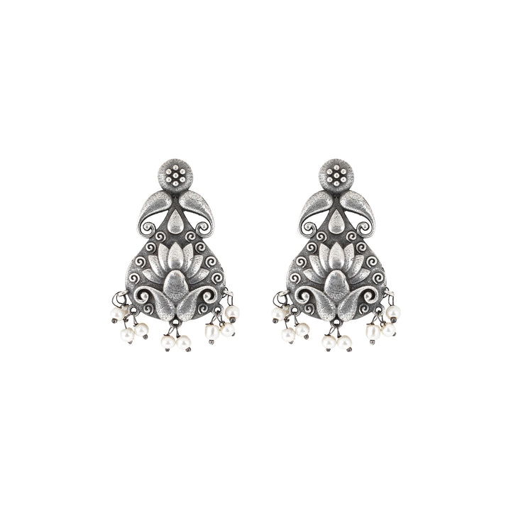 Teejh Aabir Silver Oxidised Earrings