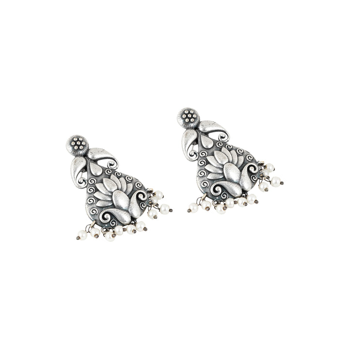 Teejh Aabir Silver Oxidised Earrings