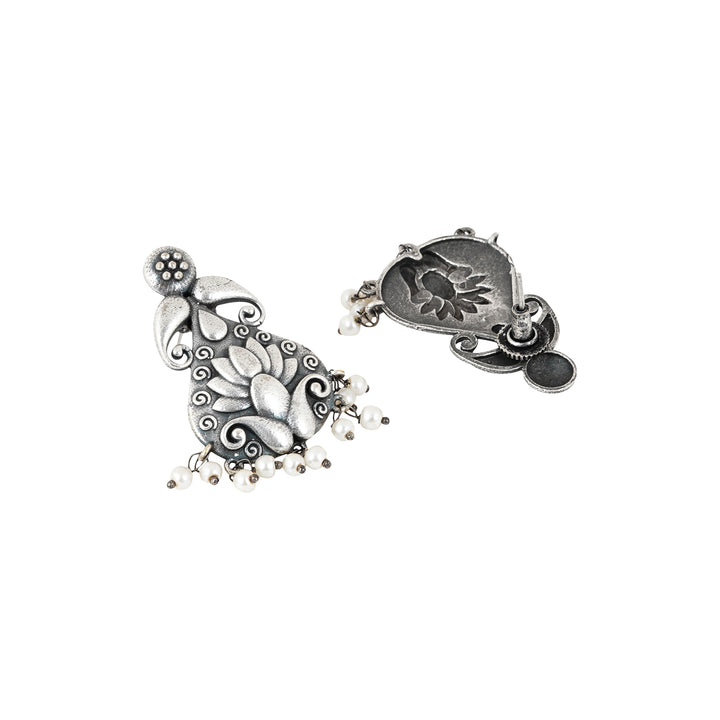 Teejh Aabir Silver Oxidised Earrings