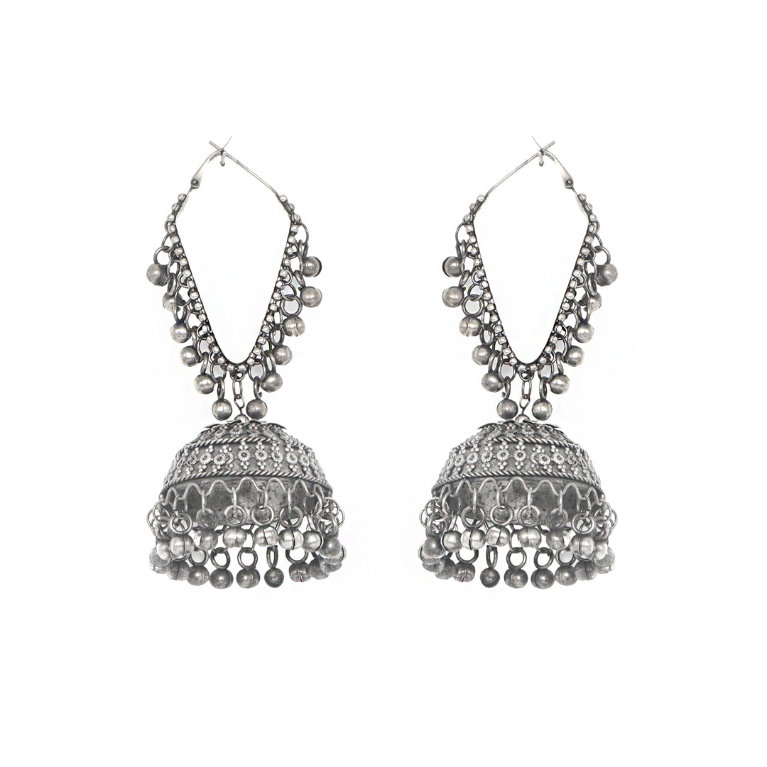 Teejh Turvi Silver Oxidised Earrings