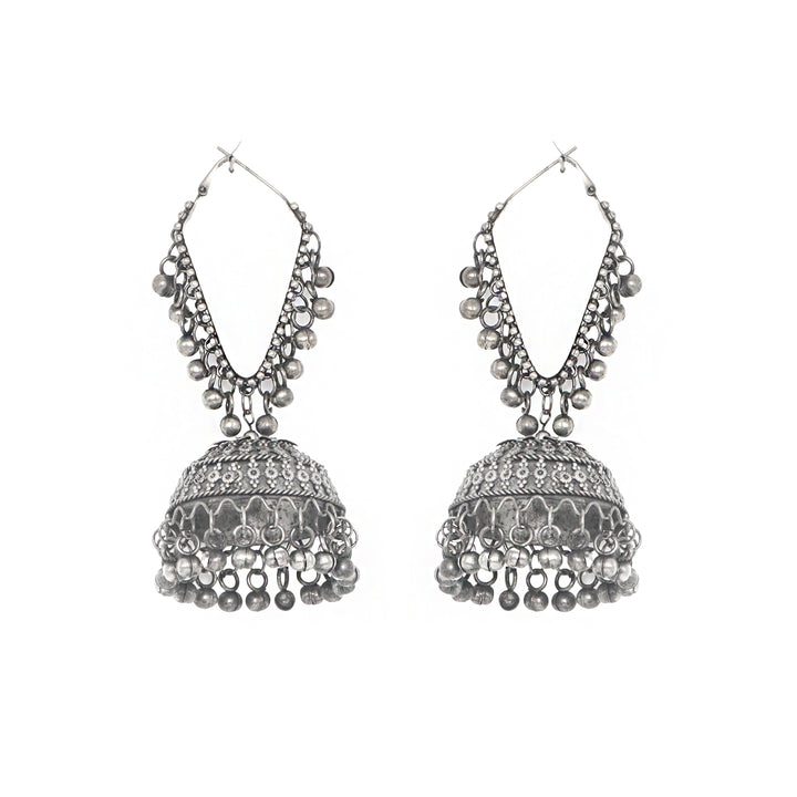 Teejh Turvi Silver Oxidised Earrings