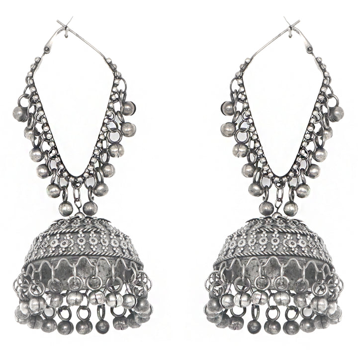 Teejh Turvi Silver Oxidised Earrings