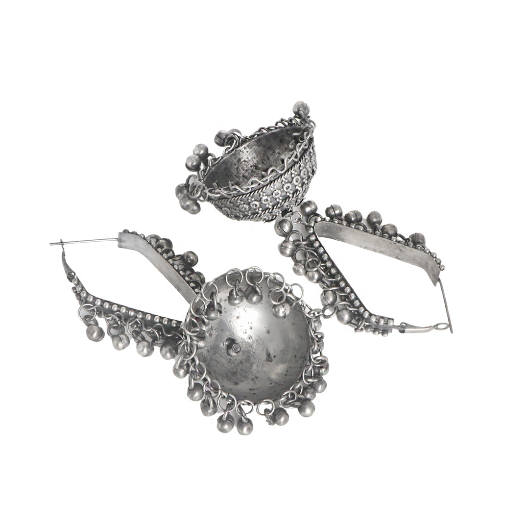 Teejh Turvi Silver Oxidised Earrings