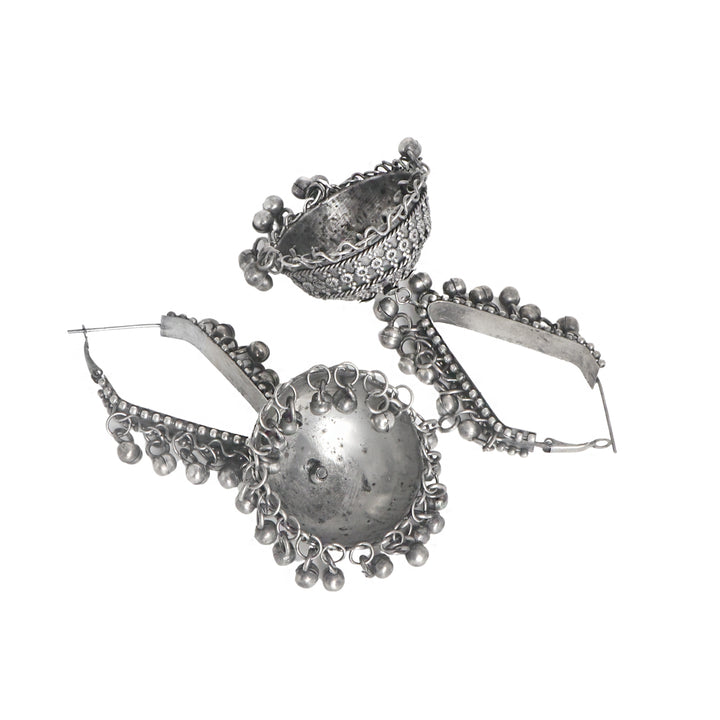 Teejh Turvi Silver Oxidised Earrings