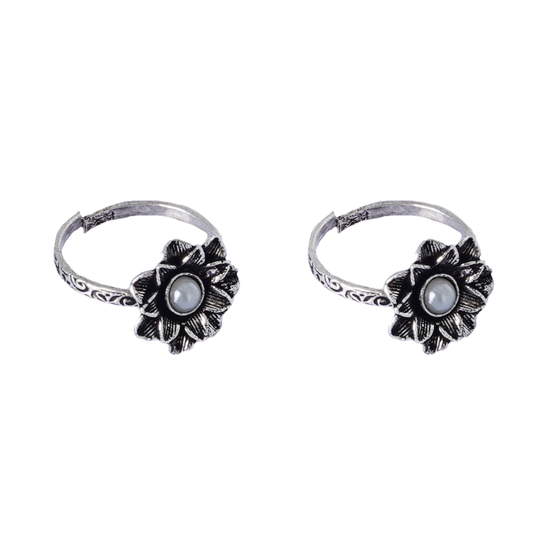 Teejh Aindri Set of 3 Silver Toe Rings