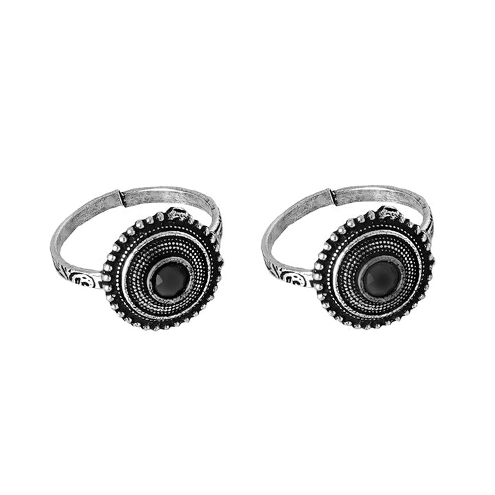 Teejh Swarali Set of Anklet and 3 Toe Rings