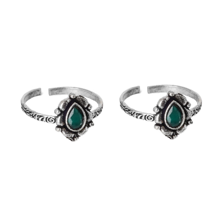 Teejh Henna Set of 3 Silver Toe Rings