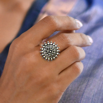 Nitya Silver Ring - Teejh