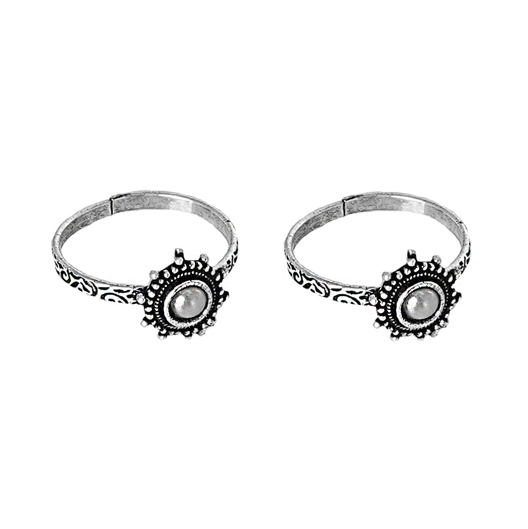 Teejh Aindri Set of 3 Silver Toe Rings