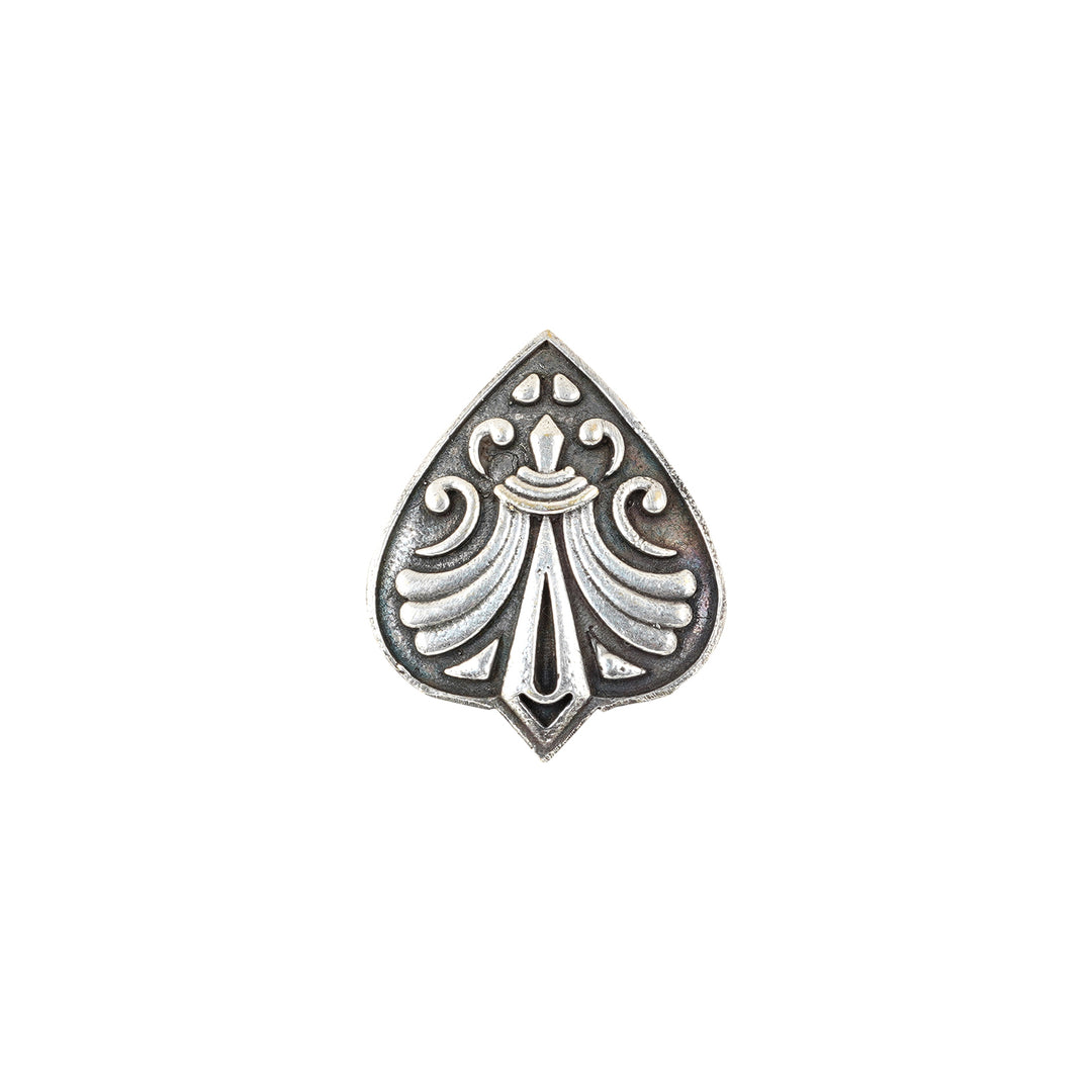 Teejh Aadarsha Floral Silver Oxidised Ring