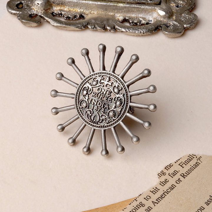 Teejh Omisha Silver Oxidised Ring