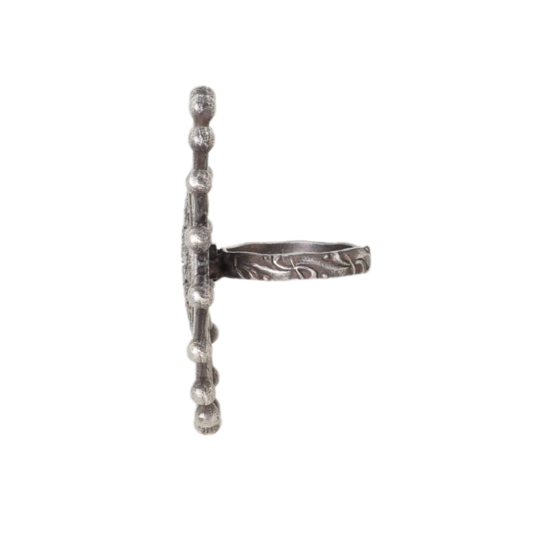 Teejh Omisha Silver Oxidised Ring