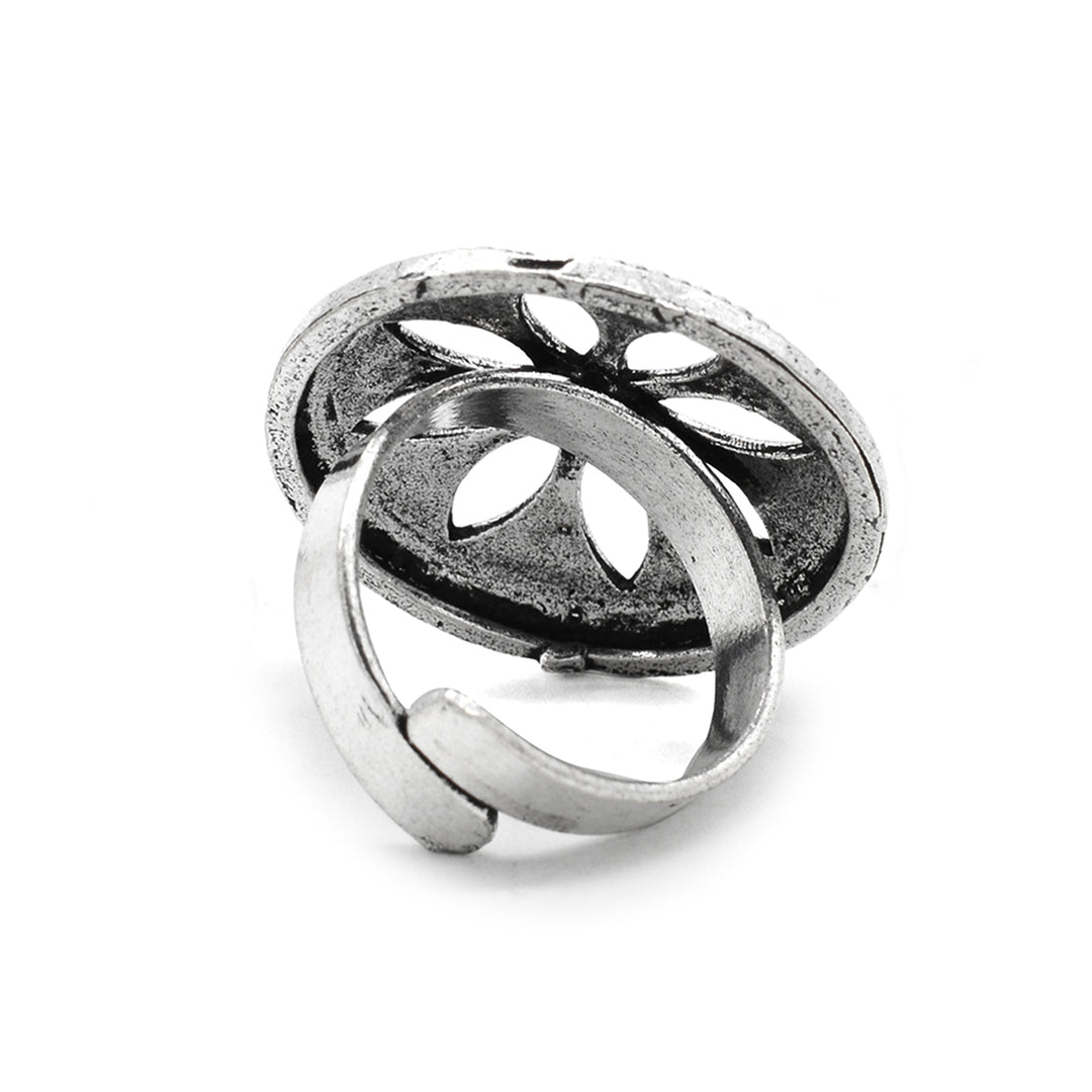 Teejh Prajkata Silver Oxidised Jewelry Gift Set