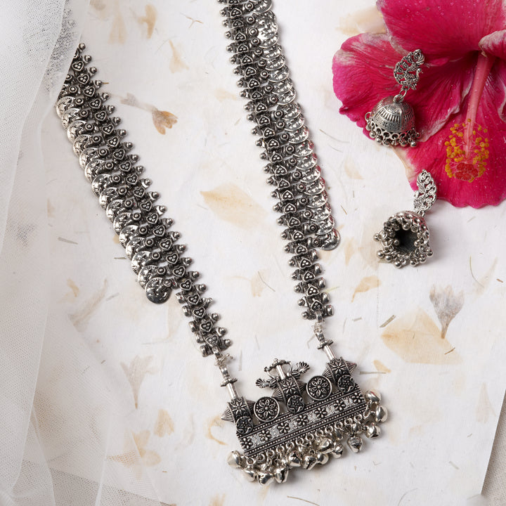 Antique Coin Silver Necklace Set