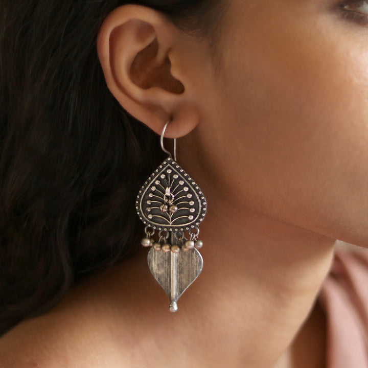 Teejh Rabhya Silver Oxidised Earrings