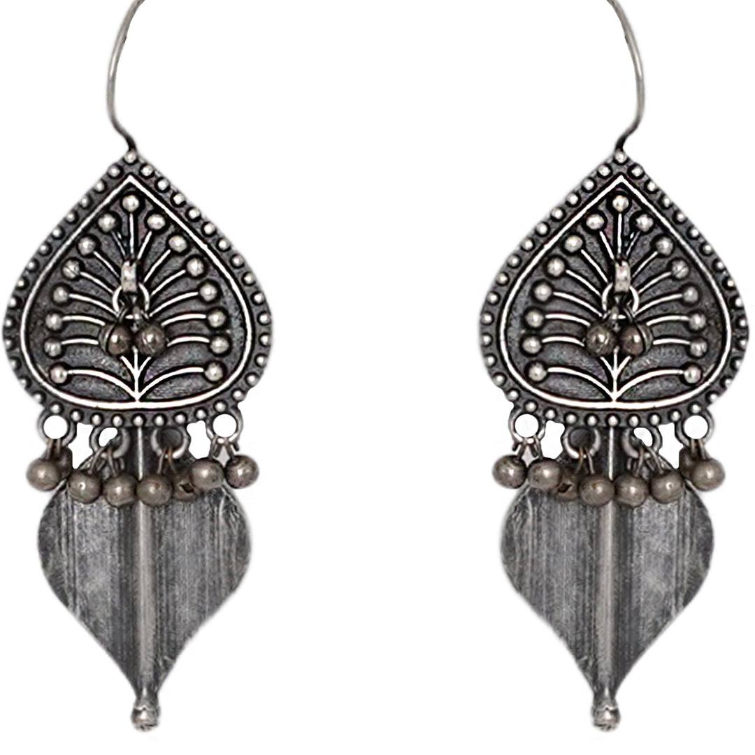 Teejh Rabhya Silver Oxidised Earrings