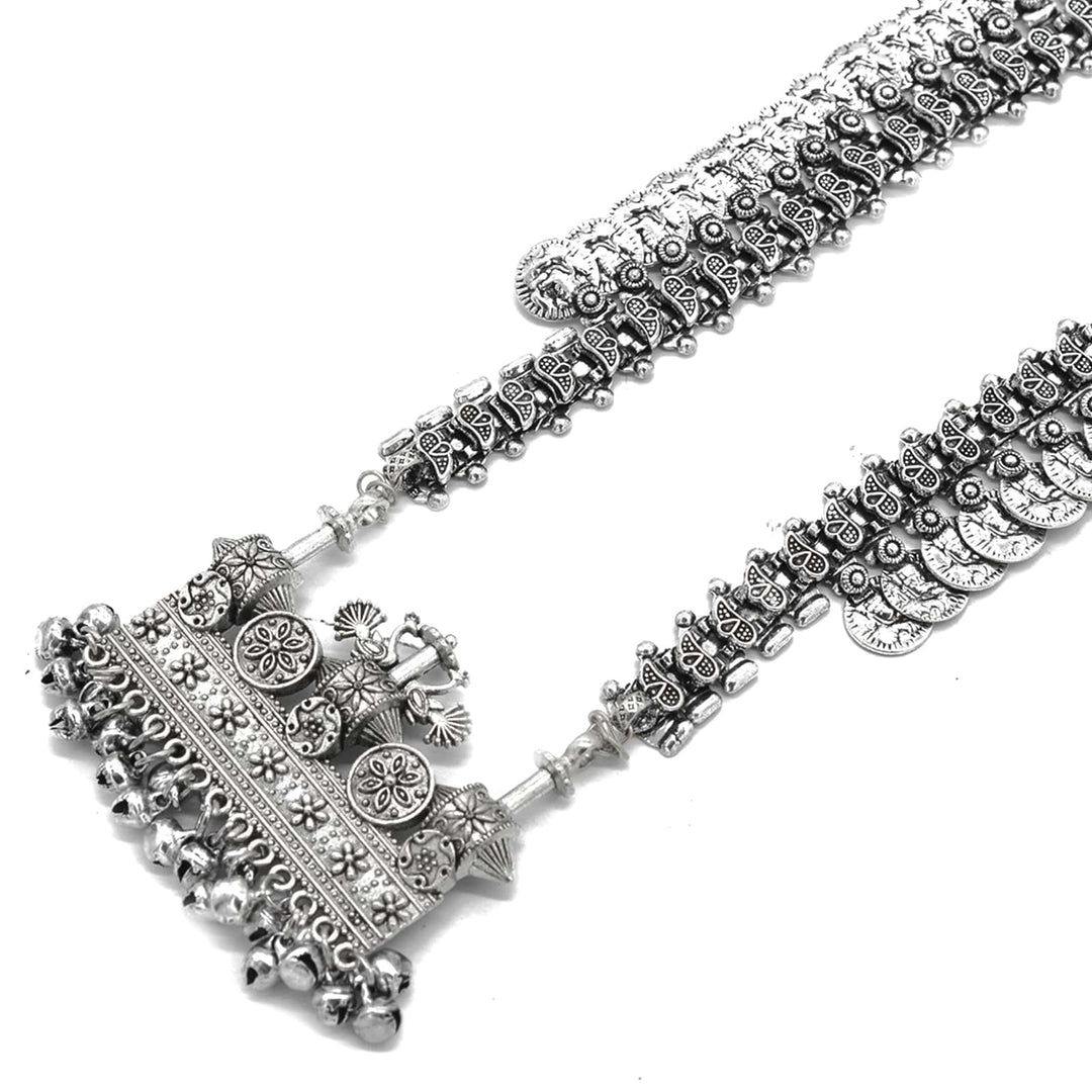 Antique Coin Silver Necklace Set - Teejh