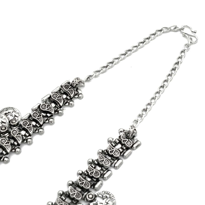 Antique Coin Silver Necklace Set - Teejh