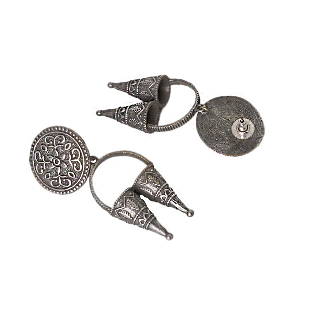 Teejh Yachana Silver Oxidised Earrings