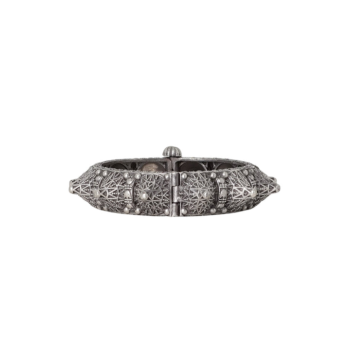 Teejh Pahal Silver Oxidised Bangle