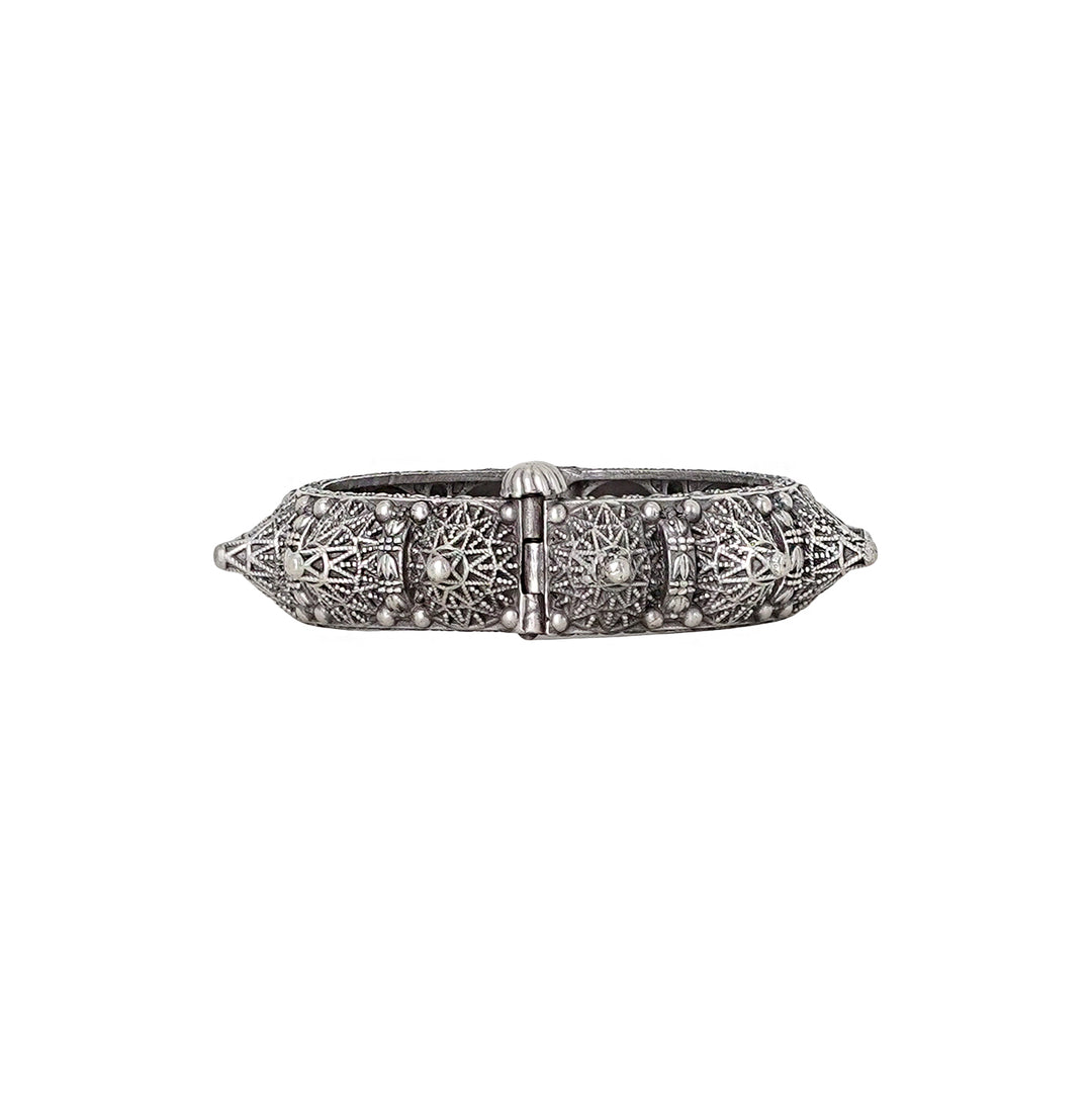 Teejh Pahal Silver Oxidised Bangle