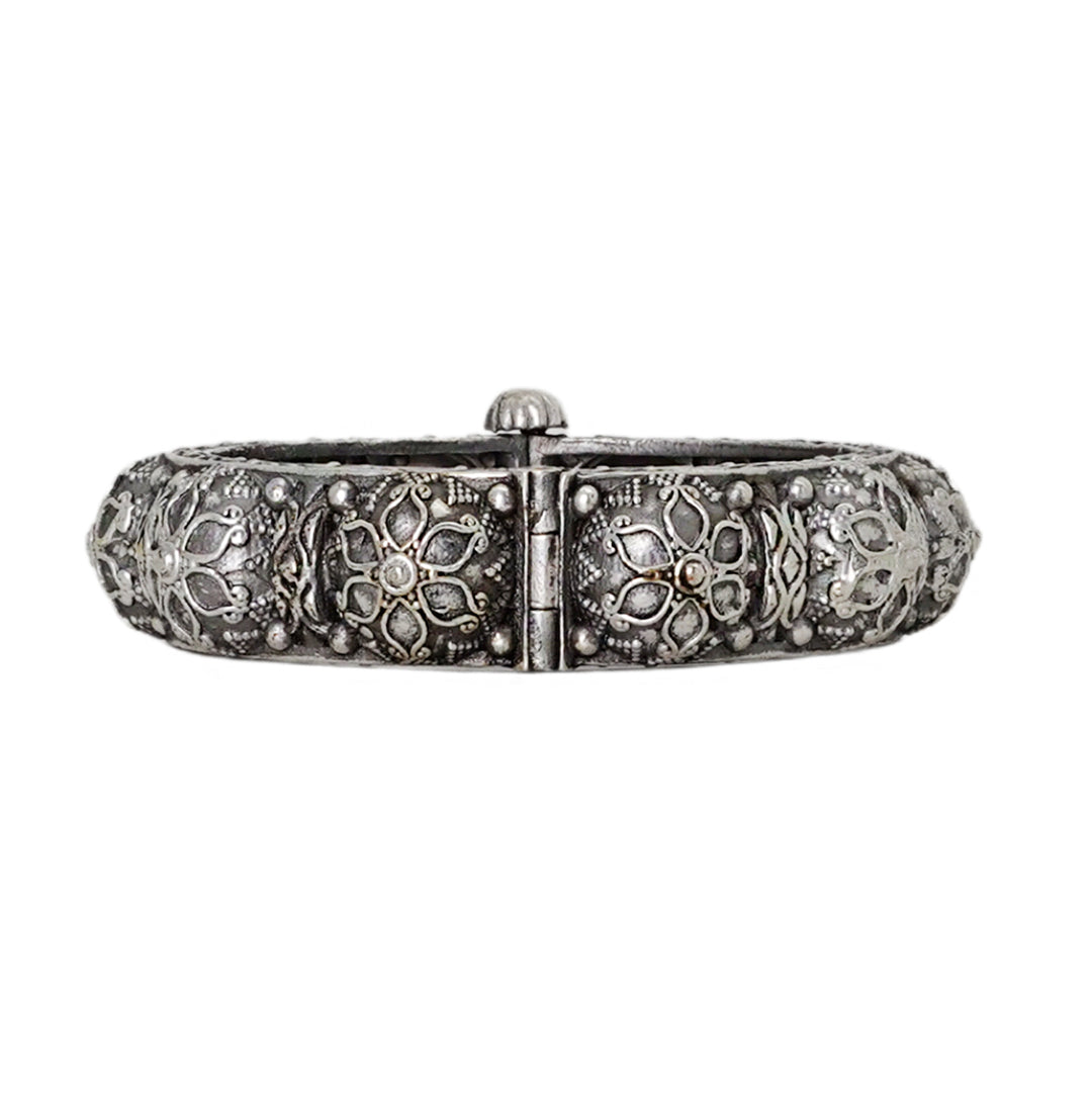 Shop Teejh Silver Oxidised Bangle For Women