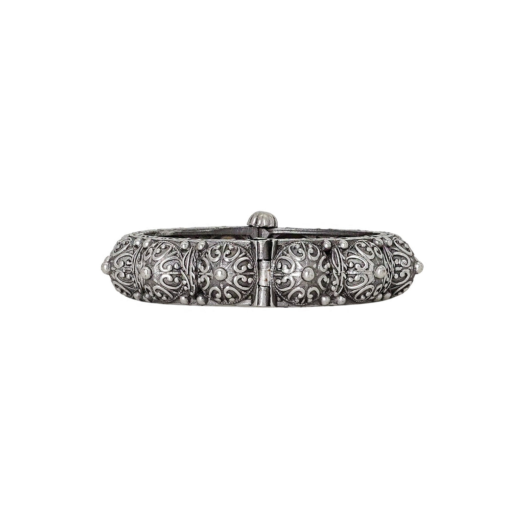 Teejh Meera Silver Oxidised Bangle