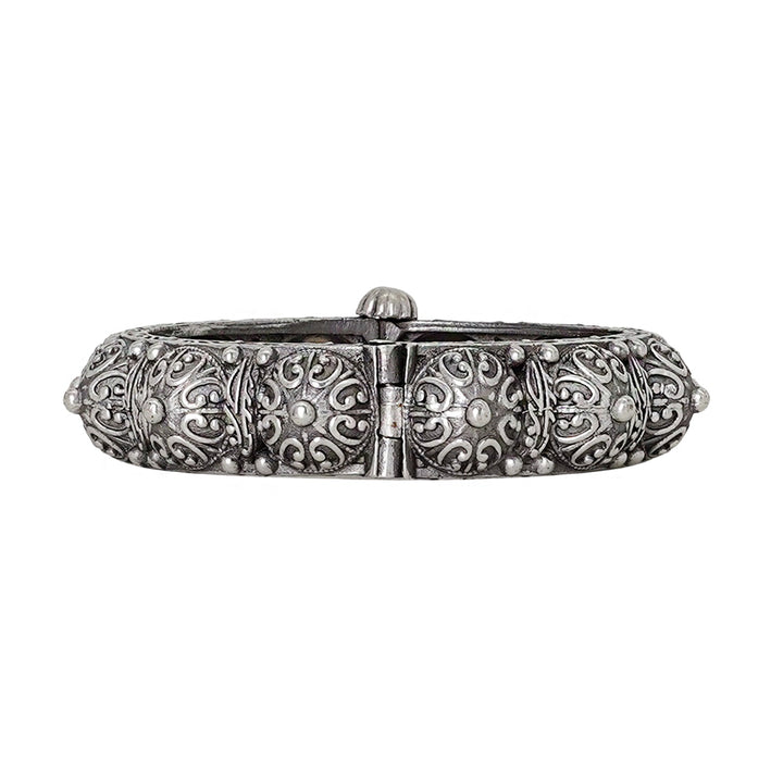 Teejh Meera Silver Oxidised Bangle