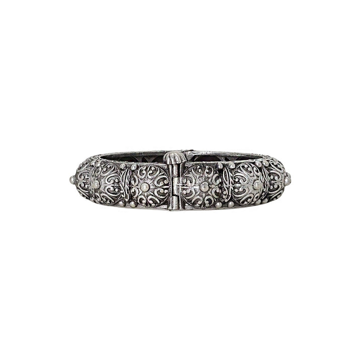 Teejh Meera Silver Oxidised Bangle