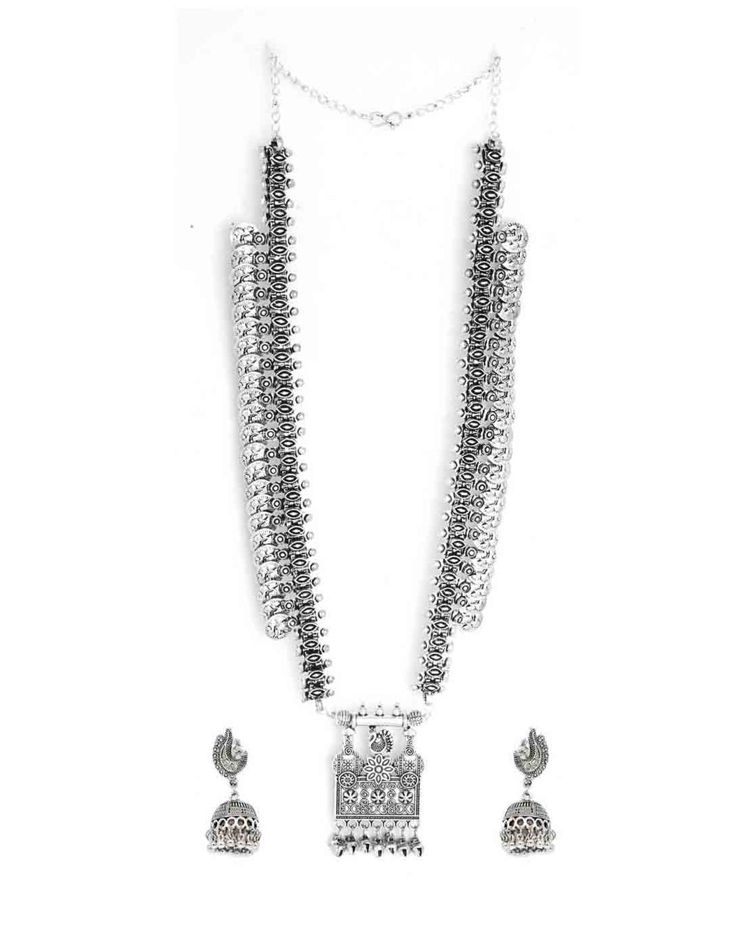 Teejh Yamura Silver Oxidised Jewelry Gift Set