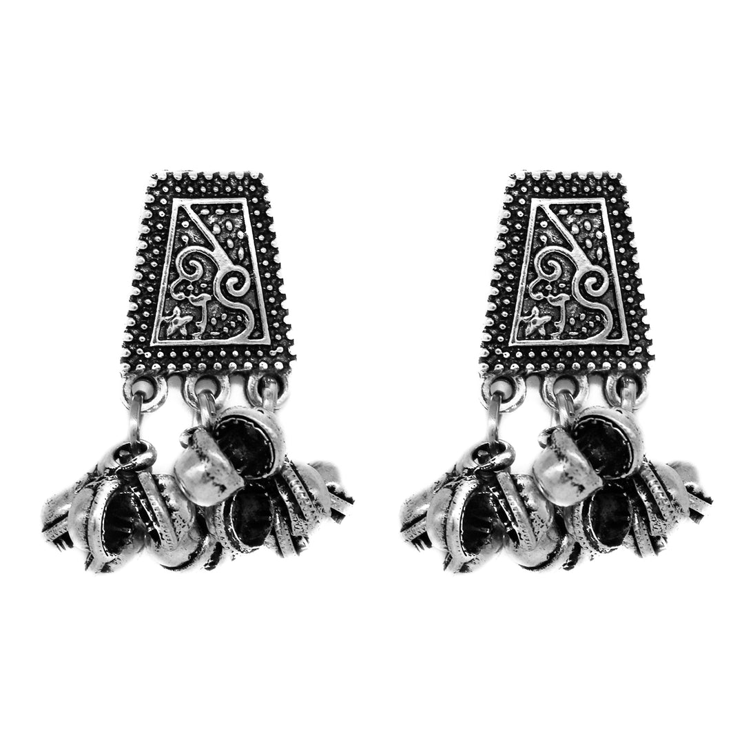Svya Silver Oxidized Necklace - Teejh