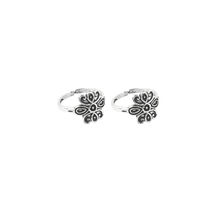 Teejh Swarali Set of Anklet and 3 Toe Rings