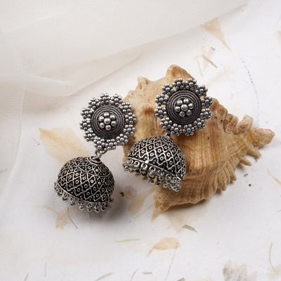 Buy Silver-Toned & Multicoloured Earrings for Women by Panash Online |  Ajio.com